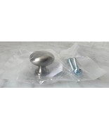 Restoration Hardware Round Bistro Knob 1.25 Inches Satin Nickel Cabinet ... - $19.48 CAD