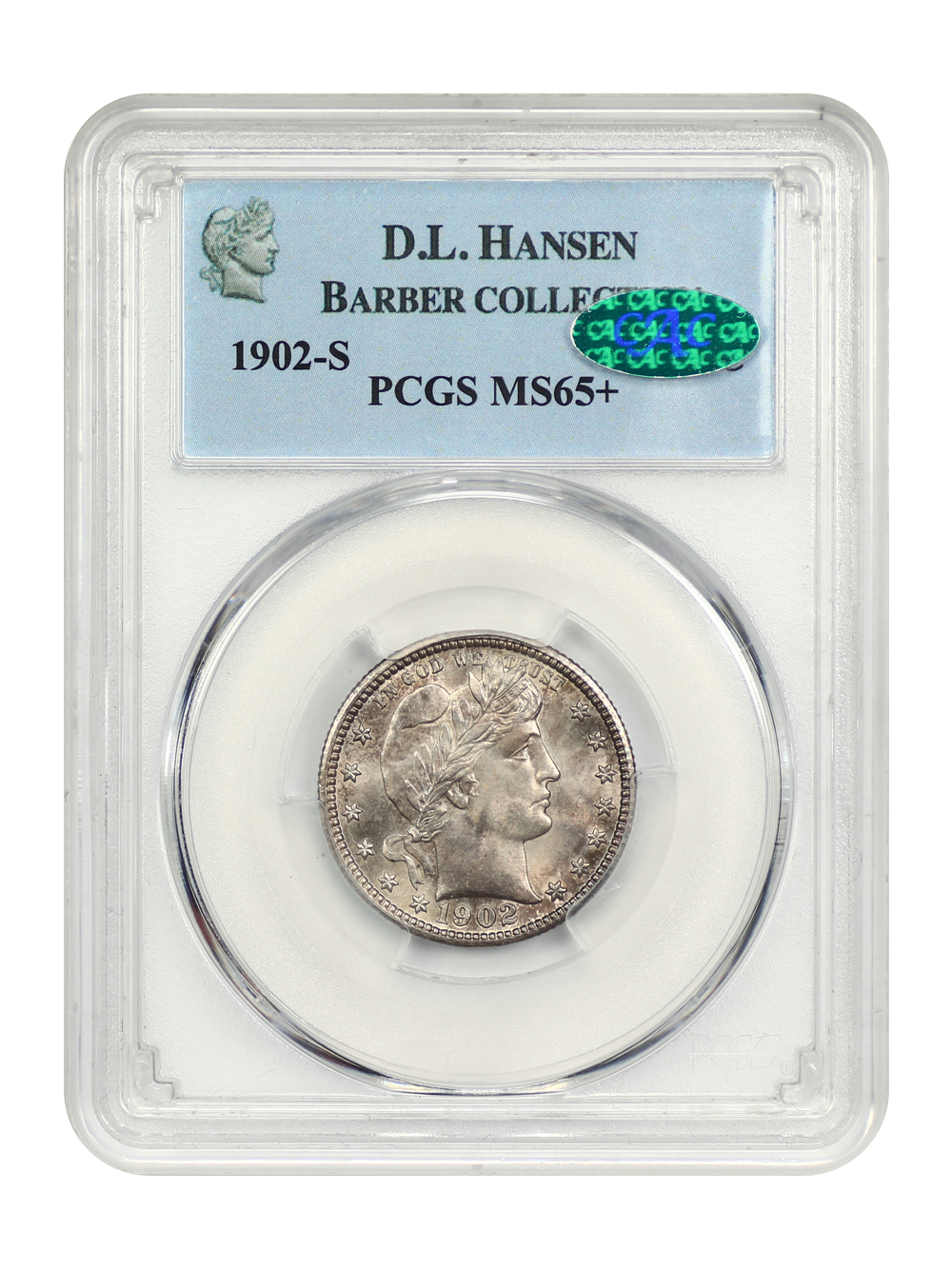 Primary image for 1902-S 25C PCGS/CAC MS65+
