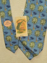 NEW Tommy Bahama Neck Tie/Necktie Silk Palm Tree pattern 56&quot;x4&quot; blue - £14.05 GBP
