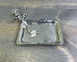 USA made Pewter Dish for Rings trinkets book worm Let&#39;s Read! - £19.89 GBP