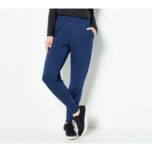 Modern Soul Petite Nourish Knit Pintucked Jogger- NAVY, PETITE 4X - £15.82 GBP