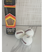 Vintage Dunlop Maxfli DDH II Golf Balls 3-Pack Arcoaire Advertisement US... - $13.39