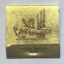Capt Georges Restaurant Dining Hampton Virginia Match Book Cover Matchbox - £3.94 GBP