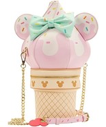 Loungefly Stitch Shoppe Disney Minnie Soft Serve Ice Cream Crossbody Bag - $1,470.99 MXN