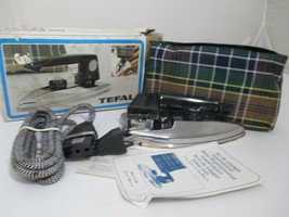 TEFAL Portable Travel Iron model 11.04 120/240V Made in FRANCE - UNTESTED - £15.56 GBP