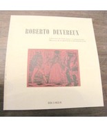 Libretto d&#39;opera Roberto Devereux Gaetano Donizetti - £16.22 GBP