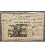 1945 Original WW2 The Saratogian Newspaper 5/1/45 WWII Allies Invade Bor... - $39.59