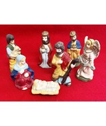 Vintage Bisque Nativity Figures Joseph Mary Baby Jesus 2 Kings Shepherd ... - $277.80 MXN