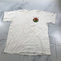 Vintage T Shirt Mens Extra Large White Soccer Kick it Mon Player Charact... - $27.80