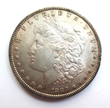 1889 Morgan Silver Dollar 90% Silver, Philadelphia Mint Extra Fine Superb Detail - £44.63 GBP