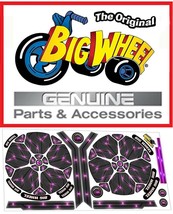 Replacement Black/Pink Decals for The Original Big Wheel 16&quot; Trike - $32.25