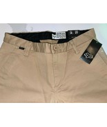 NWT Fox Boys Racing Selecter Chino Slim Skinny Tan Khaki Pants YOUTH 14 - $38.24