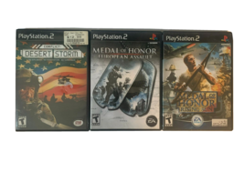 Playstation 2 Shooter Game Lot: 3 Games: Medal of Honor, Conflict Desert Storm - £15.58 GBP