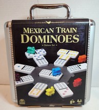 Mexican Train Dominoes Deluxe Set, Aluminum Carry Case - £19.75 GBP