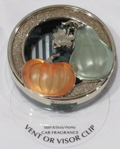 Bath &amp; Body Works Car Fragrance Vent Or Visor Clip Gold Fall Pumpkin And Gourd - £15.79 GBP
