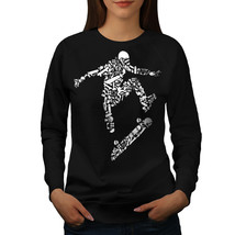 Skateboard Trick Sport Jumper  Women Sweatshirt - £15.17 GBP