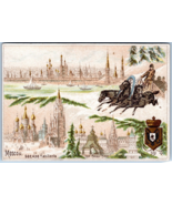 Antique Trade Card Moscow Russia Inhabitant Vignette N4 - €26,52 EUR