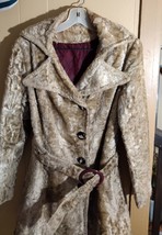 Women Vintage Faux Fur Coat 70&#39;s Coats Mod Coat - £31.97 GBP