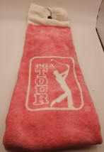 PGA Tour Golf Cotton Trifold Towel Pink - $7.85