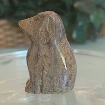 Natural Agate Chalcedony Stone Carved Dog Figurine Figure Spirit Animal 1 1/2&quot; - £7.57 GBP