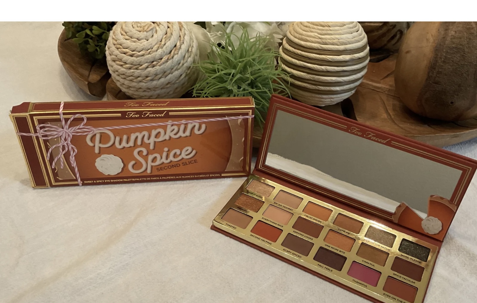 Too Faced Pumpkin Spice Second  Slice Eyeshadow Palette 2022 Holiday Authentic - $24.99