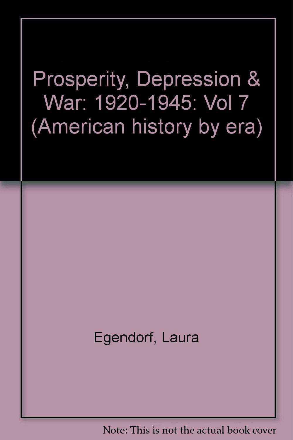 American History by Era - Prosperity, Depression, and War: 1920-1945 (ha... - $8.21