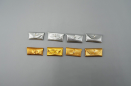 Barbie Shiny Clutch Purse Lot of 8 VTG Gold Silver Fashion Doll Accessories - £45.48 GBP