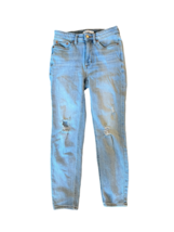 ELIZABETH AND JAMES Womens Jeans High Rise Distressed Skinny Ankle Blue ... - £14.32 GBP