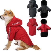 Winter Warm Dog Clothes Reflective Pet Hoodie Waterproof Puppy Jacket fo... - £21.20 GBP+