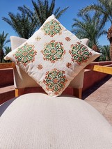 Green Moroccan pillow cover, African cushion, decorative thorw pillow cover - £52.67 GBP