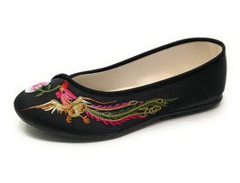 TJ Global Women&#39;s Traditional Chinese Phoenix and Flower Embroidery Flats -... - £13.90 GBP