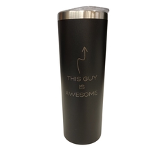 This Guy Is Awesome with Arrow Black 20oz Skinny Tumbler LA5006 - £15.65 GBP