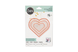 Sizzix Making Essentials Collection Shaker Panes Hearts 1.5, 2.5 and 3.5 inch - £7.30 GBP