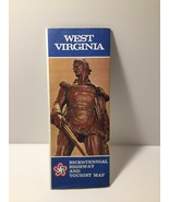 Vintage Road Map West Virginia Bicentennial Highway and Tourist Map 1976 - £5.21 GBP