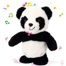 Talking Panda Repeats What You Say Electric Singing Stuffed Animal Musical Walki - £31.37 GBP