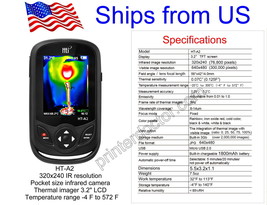 HT-A2 320x240 Thermal imaging camera 3.2&quot; LCD HVAC, inspection, IR therm... - $483.99