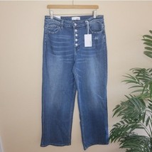 NWT Vervet | Medium Wash Olivia Wide Leg Jeans with Button Fly, size 31 - $72.57