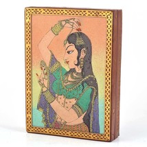 Jewelry Box With Gemstone Painting Meera Accessories Holder Box For Women - $26.23