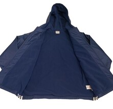 Adidas ClimaProof Wind Jacket Men’s S Blue Hooded Full Zip Training NWT image 4