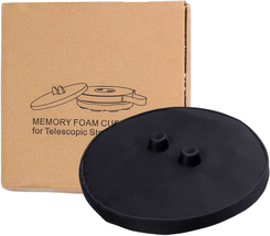 YUETNT WOD Telescopic Stool Cushion with Memory Foam (Pure Black) - £12.59 GBP