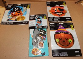Halloween Craft Kits 3 each Kids Door Hanger Kit 254pc Total Foam Shapes... - £7.63 GBP