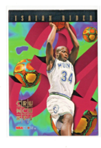 1995-96 NBA Hoops Number Crunchers Isaiah Rider #21 - Minnesota Timberwolves NBA - $1.75