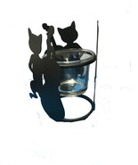 CATS PLAYING INSTRUMENTS DECORATIVE CANDLE HOLDERS - $9.28 CAD