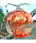 Hanging Glass Ball 4&quot; Diameter &quot;Candy Corn Tree&quot; Witch Ball (1) #165002 - $18.81