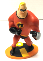 DISNEY THE INCREDIBLES MR. INCREDIBLE 3&quot; PVC MINI TOY FIGURE CAKE TOPPER - $4.95