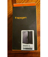 Spigen Wallet S Case Flip cover w/ Card Slots for Samsung Galaxy Note 4 (Black) - $6.92
