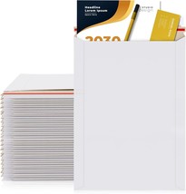 13x18 Rigid Stay Flat Kraft Cardboard Mailer w/ Tear Tab White 25 ct - £41.04 GBP