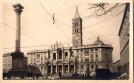 Vtg Postcard Church of Santa Maria Maggiore, Rome Italy, RPPC - £6.04 GBP