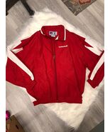 Vintage Basketball Warm Up Jacket XL Red And White C1 - $23.68