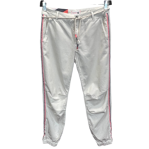 Sundry Jogger Pants White Size 27 Anthro Taped Leg Rope Tie Tapered Leg ... - £34.20 GBP